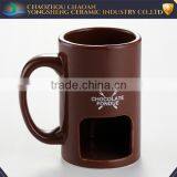 Wholesale Round Ceramic Incense Burners Mug With Funny Words thumbnail-1