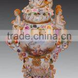 Floral Design Ceramic Whorl Prize Cup, Spring Spirit Blue Prize Cup thumbnail-2