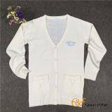 Thin Plain Jersey Embroidery Long-sleeves Cardigan thumbnail-1