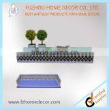 Wood Wall Bedroom Shelf With Wood and Metal Punching Pictures thumbnail-1