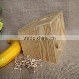 FSC High Quality Handmade Decorative Small Wooden Basket With Handle thumbnail-3