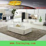 Hot Selling Modern Design Wood Coffee Table Glass Top C334 thumbnail-1