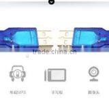 Factory Supplier USB 2.0 64 Knit Data Line Male to Male Transparant Blue Color Line thumbnail-5