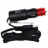Euro big power car charger 12v to 24V 300W car charger for automobile and motorcycle with SAE connecter pig tails