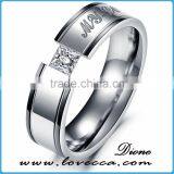 High Quality Stainless Steel Engagement Wedding Ring His and Hers Sets thumbnail-3