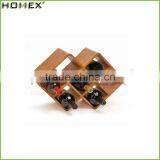 W Shape 8 Bottle Tabletop Bamboo Wooden Wine Rack/Homex_Factory thumbnail-1