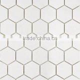 MM-CV258 Fashionable Indoor Decor Natural Stone Marble Thassos Hexagon Mosaicmosaic thumbnail-2
