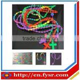 Colorful Cross Silicone Necklace thumbnail-1