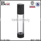 15ml 30ml 50ml Black Plastic Cosmetic Airless Pump Bottle Pet Bottles Cosmetic Airless Pump Bottle thumbnail-5