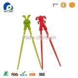 High Quality FDA Food Grade Any Color Custom Silicone Chopstick for Kids thumbnail-4