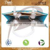 Printed Canvas Three Bottle Wine Bag With Twisted Rope Handle thumbnail-4