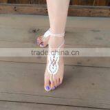 New Product Women Body Jewelry Wedding Crochet Barefoot Sandals thumbnail-4