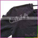 Factory Directly Wholesale Girl v Neck Knitting Sweater Coat With Peal thumbnail-3