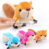 High Quality 8cm Squirrel Backpack Hanging Toys Keychain for Kids Promotion thumbnail-3
