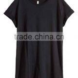 Jersey With Simple Design Long T-shirt in Jersey Top Ladies Long Tops thumbnail-2