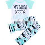 Baby Clothes Set Newborn Baby Clothing Letter T-shirt + Pants Girls Two Piece Suit thumbnail-2