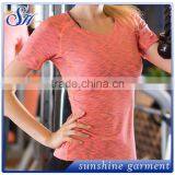 Wholesale High Quality Women Gym T-shirts Running Fitness Wear thumbnail-1