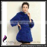 CX-G-A-220A Fashion Ladies Coat Garment Real Raccoon Fur Woman Coat thumbnail-6