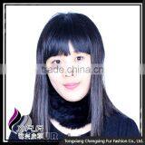 CX-E-10B Wholesales Fashion Cheap Custom Knitted Rabbit Fur Snood Headband thumbnail-5