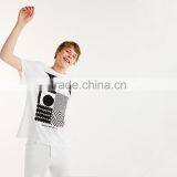 2017 Wholesale Fashion Men White T-shirt Cotton Printing T-shirt Custom Men's Clothing thumbnail-3