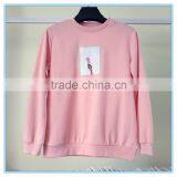 Custom Sublimation Hoodies/Sweatshirt Printed Pink Color Polyester/Cotton Plain Hoodie thumbnail-1