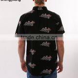 High Quality Cheap Button up Shirts,2016 Casual Shirt Design for Men Custom Printed Shirts Guangzhou Factory thumbnail-2