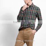 100% Cotton Dress Shirt Men Causal Shirt Flannel Shirt thumbnail-1