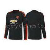 Black Long Sleeve Soccer Jersey Manchester United 3rd , Football Long Sleeve Shirts thumbnail-1