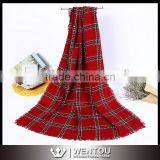 Fashion Soft Tartan Blanket Scarf thumbnail-3