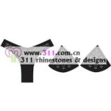 311 underwear hot-fix heat transfer rhinestone motif design 3