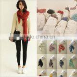 B22514A Ladies Large Cotton Scarves Autumn/winter Fringes Cotton Scarf thumbnail-2