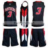 2016 Best Basketball Jersey Design Wholesale Dry Fit 100 % Polyester Basketball Uniform thumbnail-3