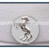 2015 Factory Price Horse Golf Ball Marker With Magnetic Hat Clip