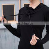Breathable Dry Quick Hooded Yoga Shirts For Women Long Sleeve Professional Sports Running Tess Gym Fitness Workout Training Tops thumbnail-5