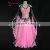 High Quality Excellent Tailor-Made Pink And Black Sex Girls Dress Dance For Women B-10285