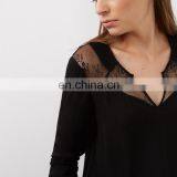 Ladies Office Wear Clothing Long Sleeve Black Jumpsuit For Women thumbnail-4