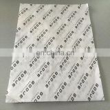High Quality white silk paper black logo for packaging
