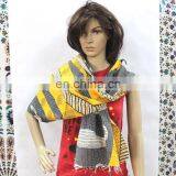 Indian Handmade Kantha Cotton Scarf thumbnail-2