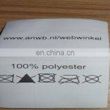 Custom Private Satin Ribbon Cotton Garment Wash Label Care Label Silk Printing Label Tag thumbnail-2