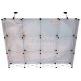 8ft Portable Aluminum Frames Tension Fabric Foldable Pop up Wall Banner Display Stand thumbnail-4