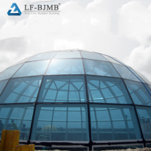 Steel Dome Tempered Glass Roof Design thumbnail-1