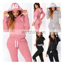 Women's Tracksuit 2 Piece Set Pullover Hoodie+pants Sports Suit Female Sweatshirt Sets Sportswear Suits custom  hoodies