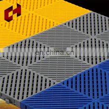 Green Modular Checkered Flat Exhibition Exercise Floor Mat Plastic Garage Flooring Interlocking Floor Mats With Logo thumbnail-2