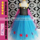 Children Frozen Elsa Anna Dress Flower Anna Dress Cosplay Costumes Wholesale thumbnail-1