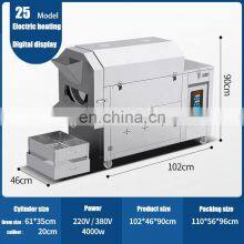 Low Price Electric Gas Durable Small Scale Drum Peanut Nuts Peanut Roaster Machine for Sale thumbnail-3