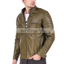 Fashion Men Black Lamb Leather Jacket/men Leather Jackets/Pakistan Leather Jackets Plus Size thumbnail-1
