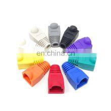 Multiple Colour Network Cat5E Cat6 Cat7 Cable Sheath Rj45 Connector Rubber Boots
