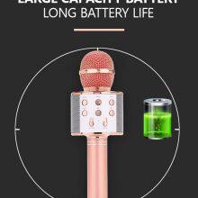 Portable ABS Karaoke Handheld Microphone BT Radio Speaker Consender Handheld Studio Microphone for Smartphone thumbnail-4