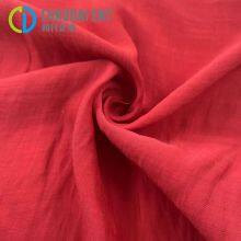 New Design Solid Color Sea Island Filament Woven Recycled Polyester Fabric For Women Dresses thumbnail-3