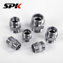 Yonghua Eaton Standard 1C/1D Heavy-Duty Compression Straight Hydraulic Adapter Fitting, Reducing Fitting (Stainless Steel, In Stock) thumbnail-5